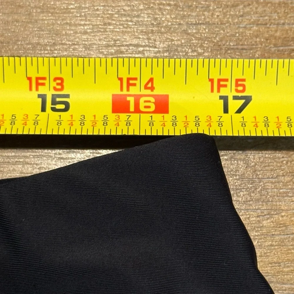 Lands End Womens Athleisure Pants High Rise Wide Leg Full Length Blk Pockets 1X‎ - Picture 8 of 12